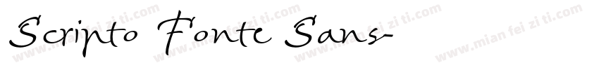 Scripto Fonte Sans字体转换